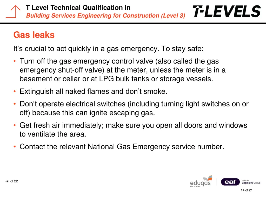 t level technical qualification in building 13