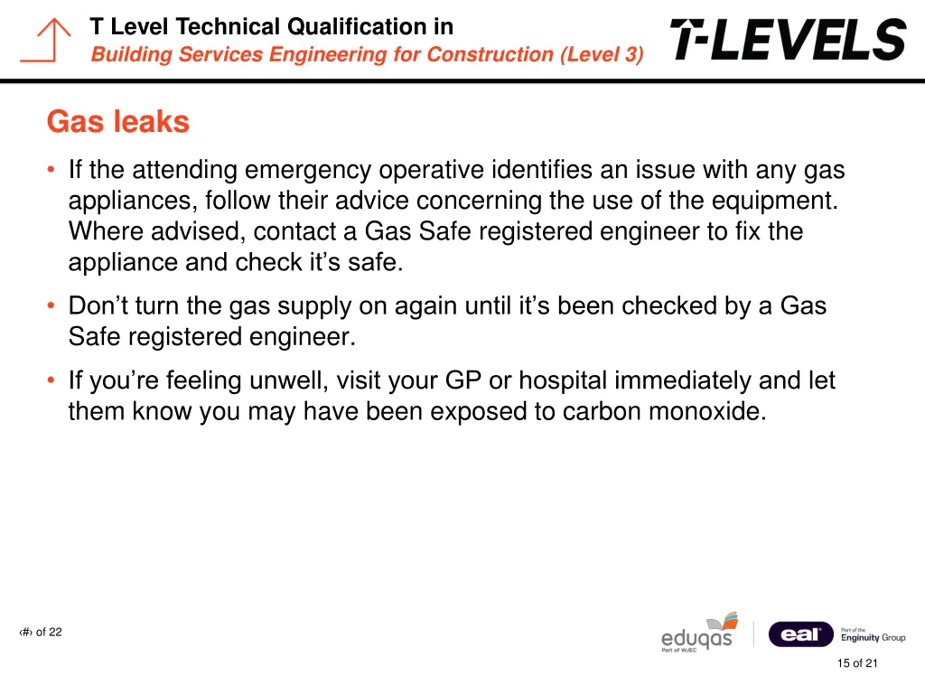 t level technical qualification in building 14