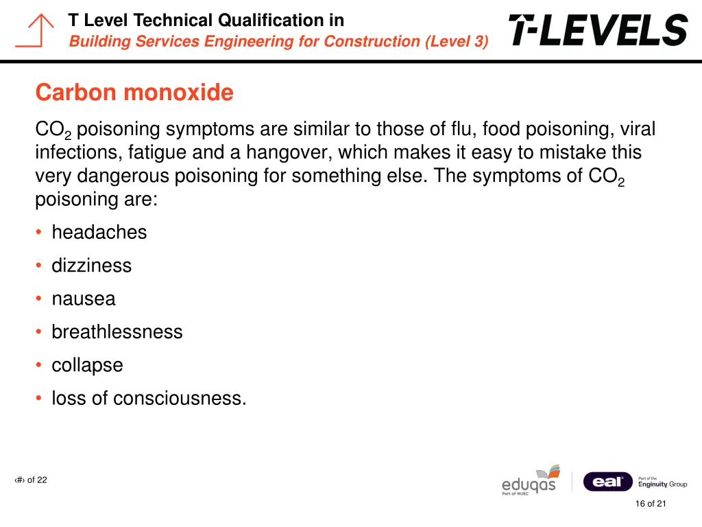 t level technical qualification in building 15