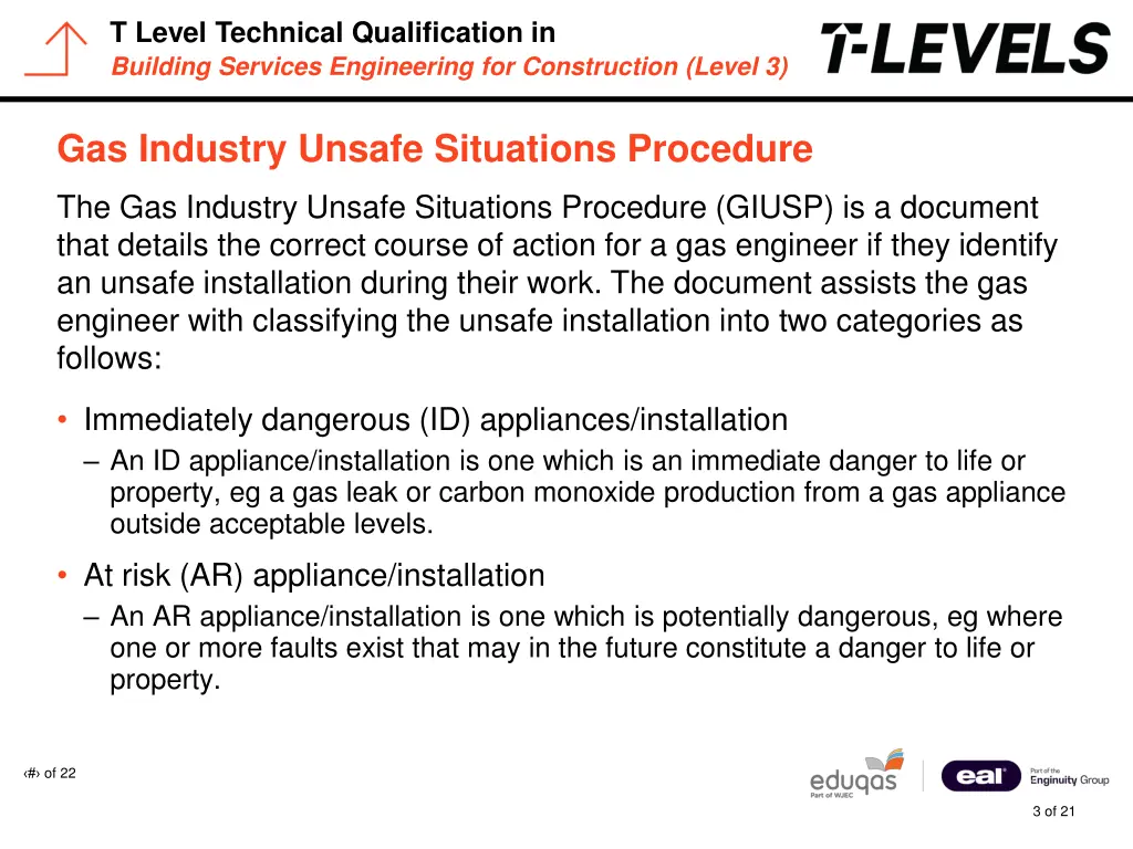 t level technical qualification in building 2