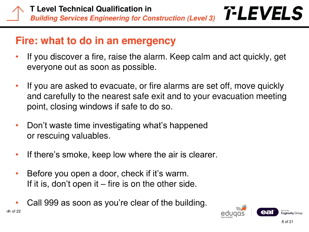 t level technical qualification in building 7