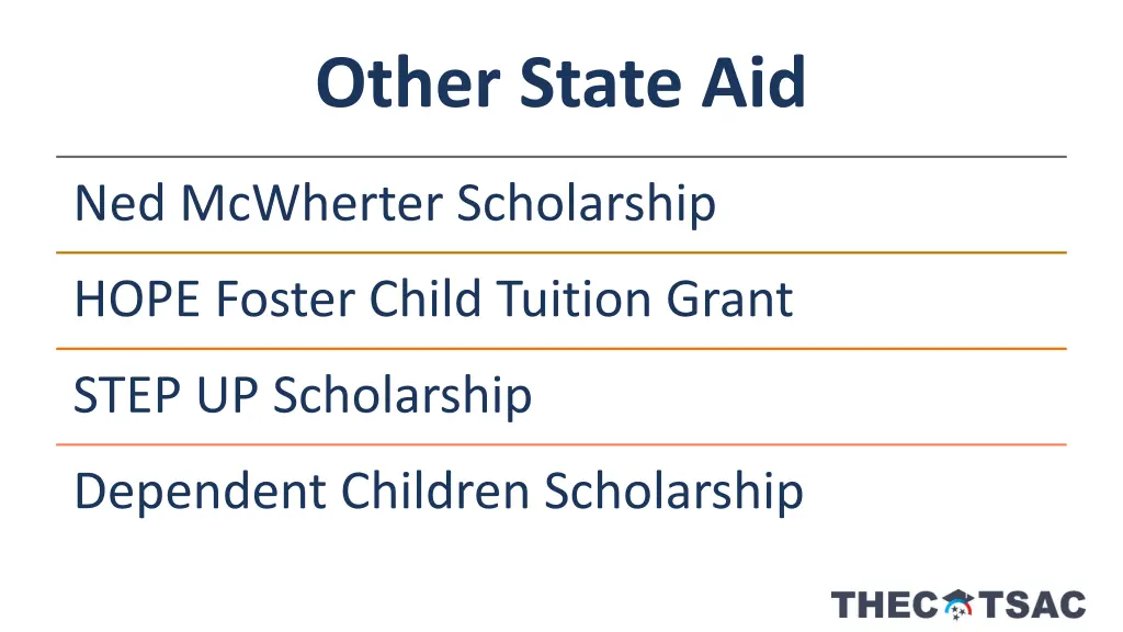 other state aid