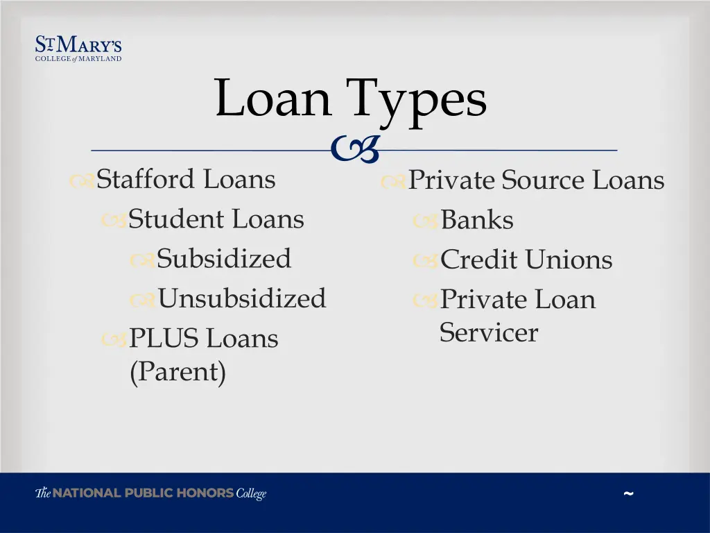 loan types