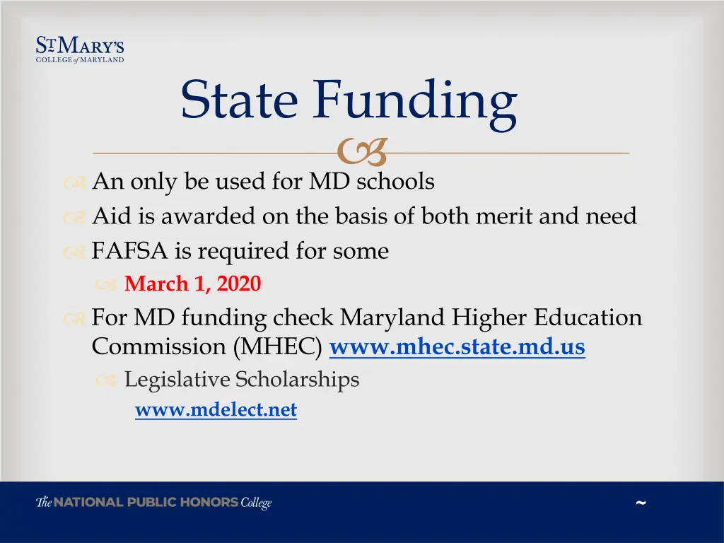 state funding