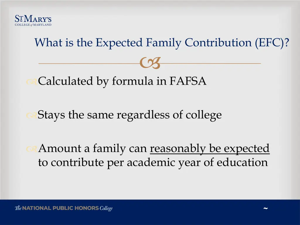 what is the expected family contribution efc
