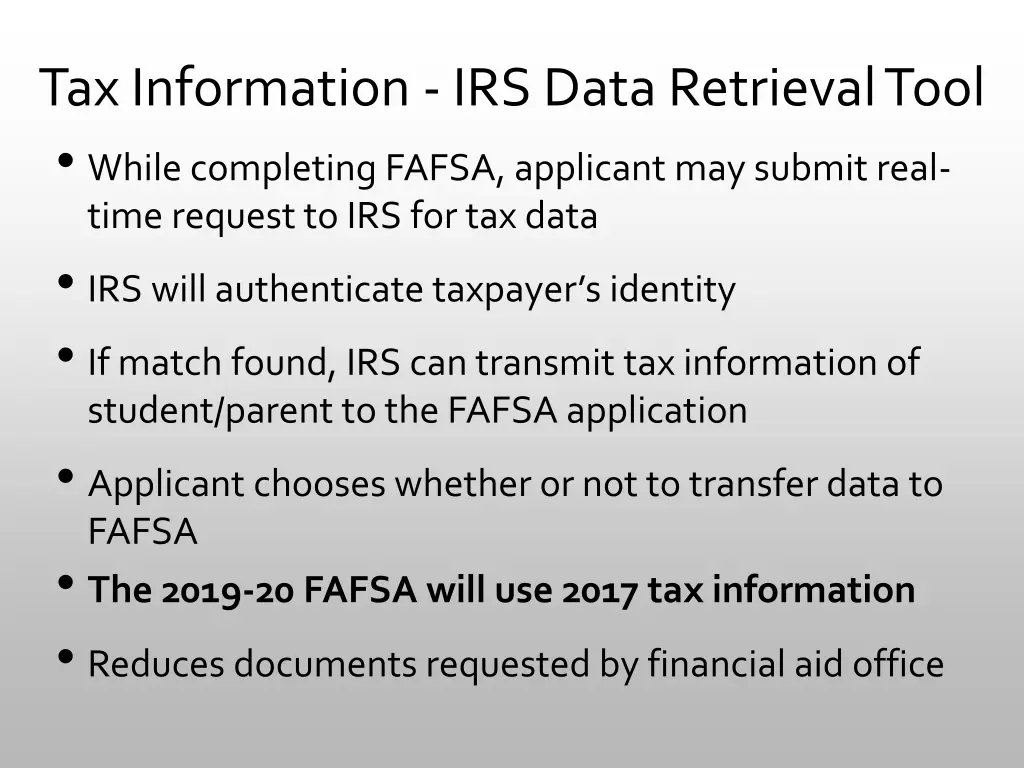 tax information irs data retrieval tool while