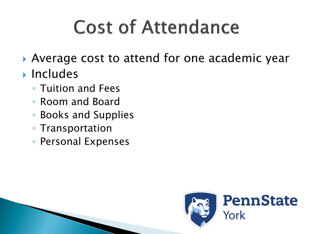 average cost to attend for one academic year