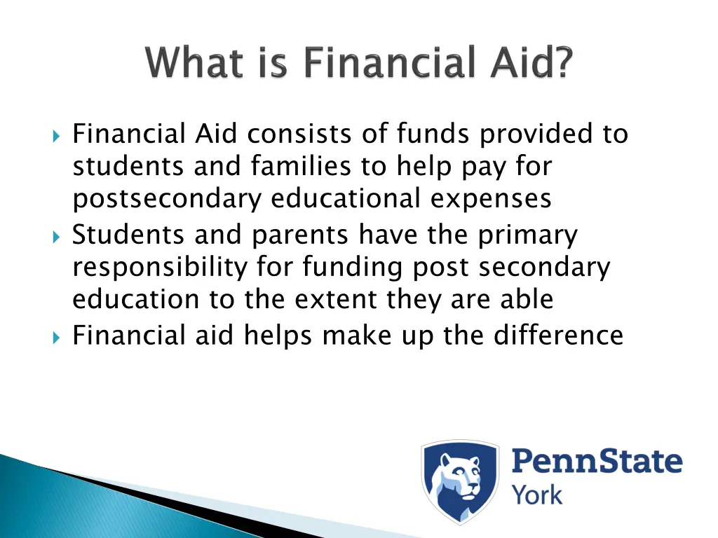 financial aid consists of funds provided