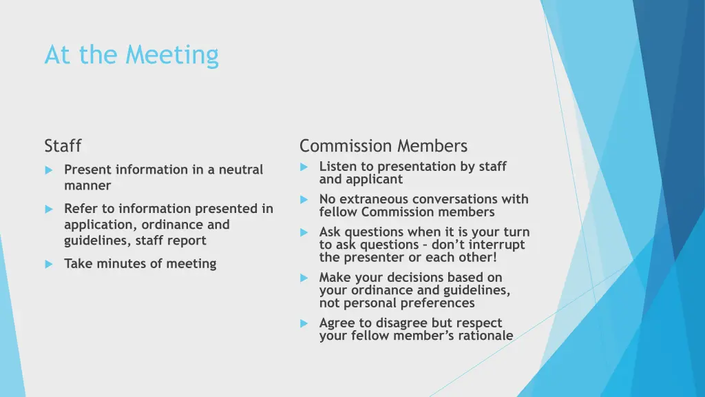 at the meeting