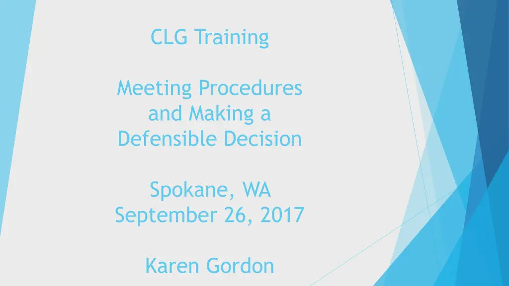 clg training