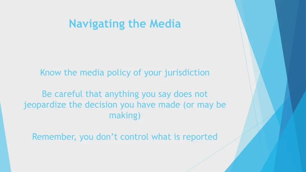 navigating the media