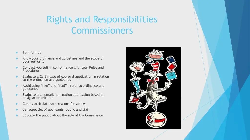 rights and responsibilities commissioners
