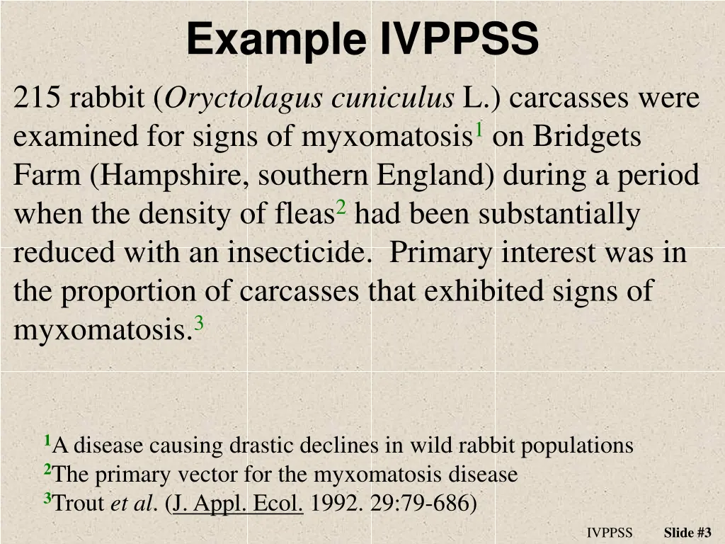 example ivppss 215 rabbit oryctolagus cuniculus