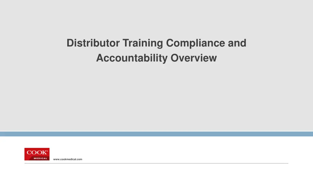 distributor training compliance