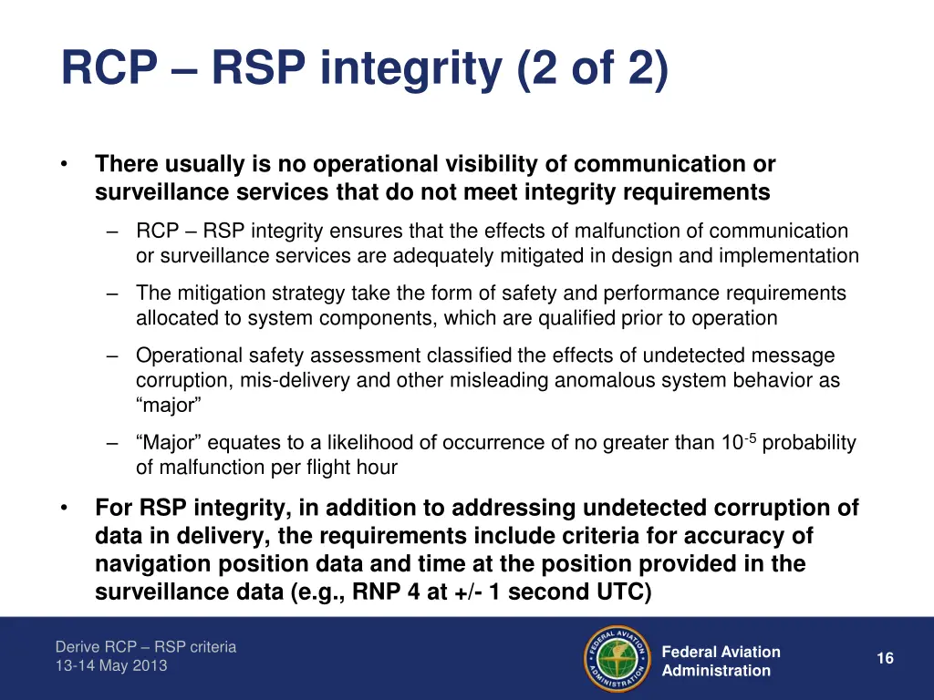 rcp rsp integrity 2 of 2
