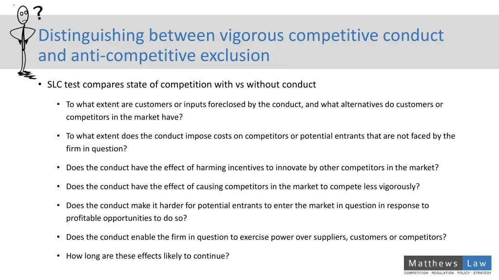 distinguishing between vigorous competitive