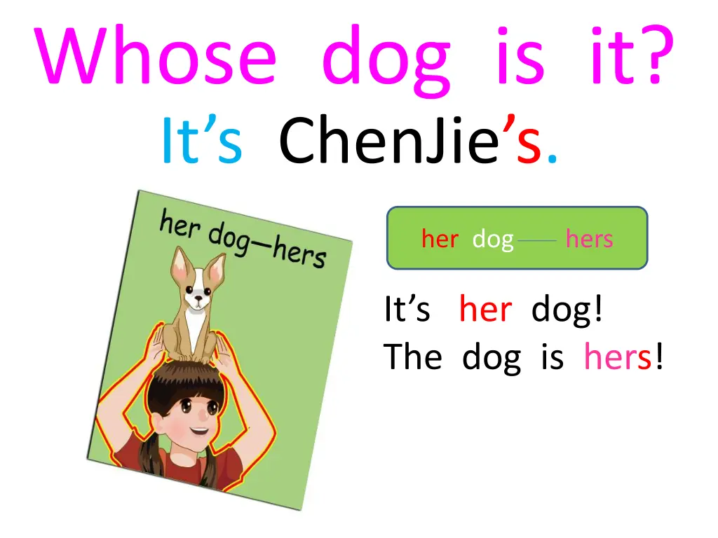 whose dog is it it s chenjie s 1