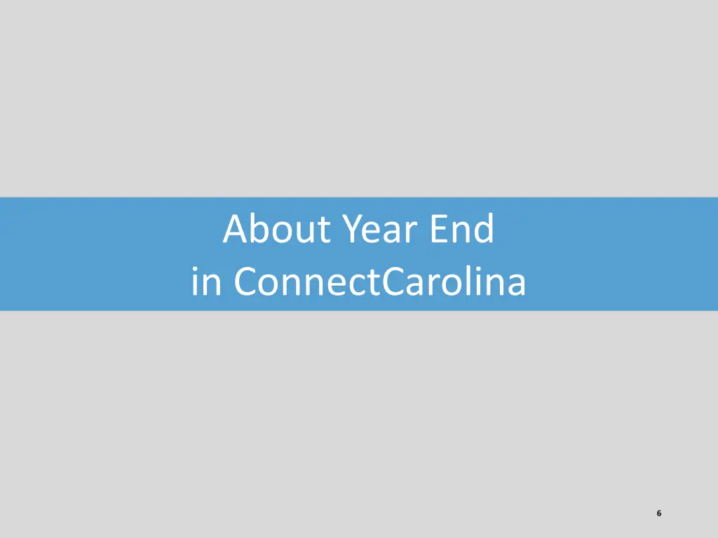 about year end in connectcarolina