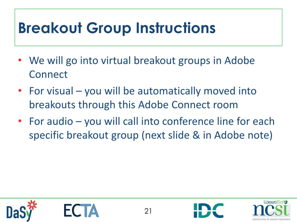 breakout group instructions