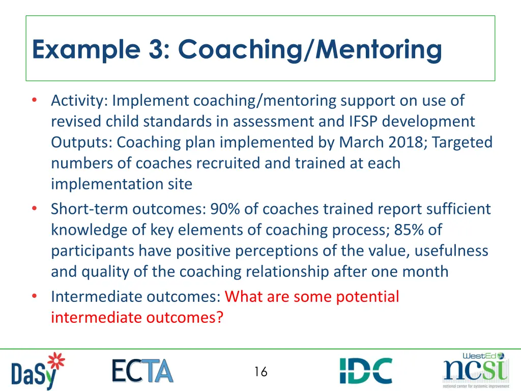 example 3 coaching mentoring