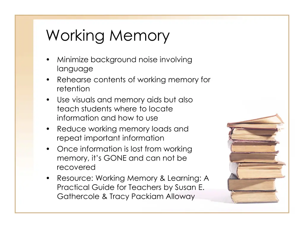 working memory 2
