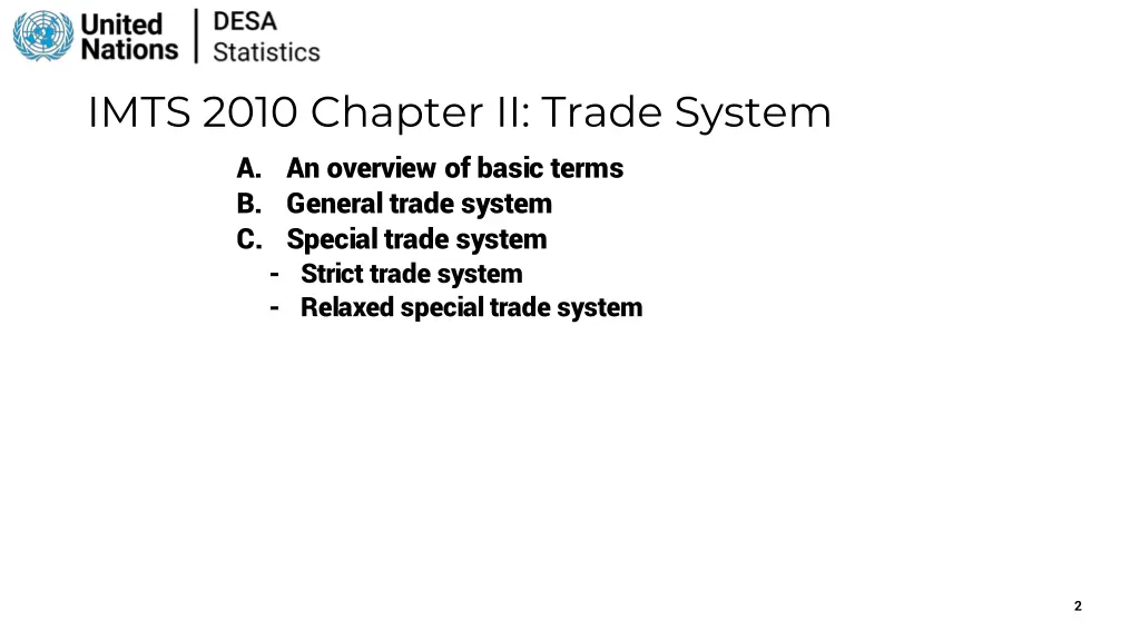 imts 2010 chapter ii trade system a an overview