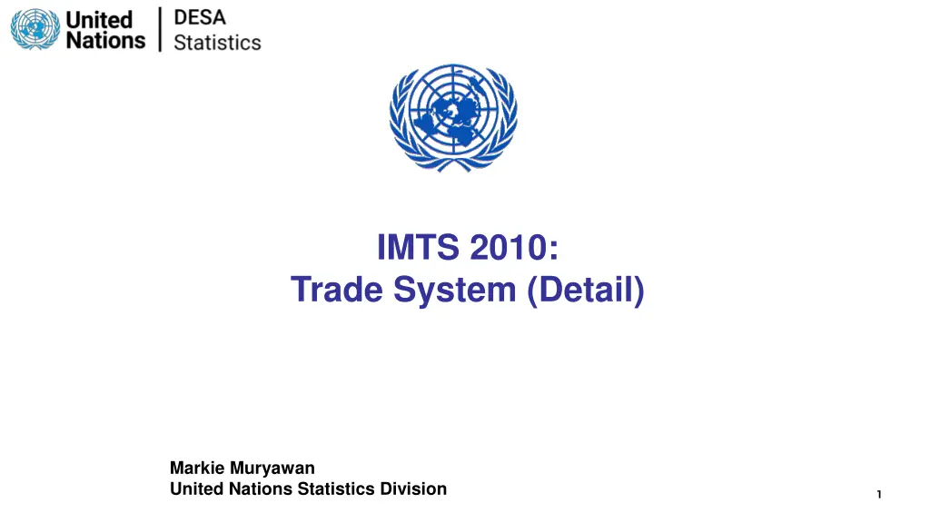 imts 2010 trade system detail
