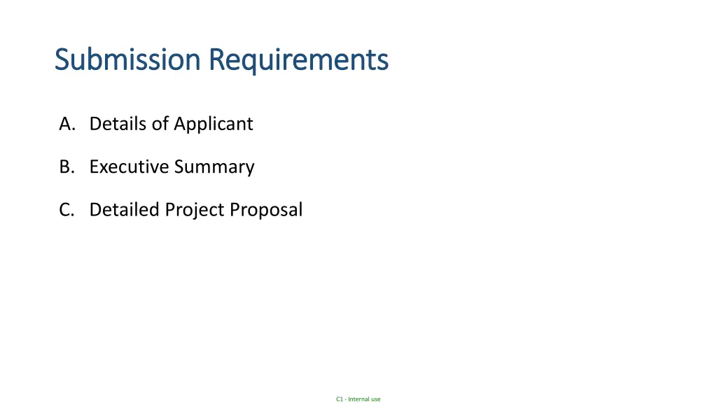 submission requirements submission requirements