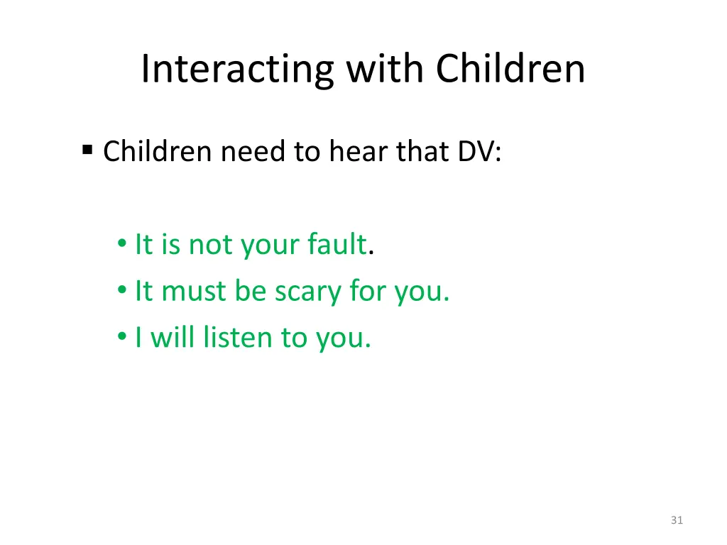 interacting with children 1