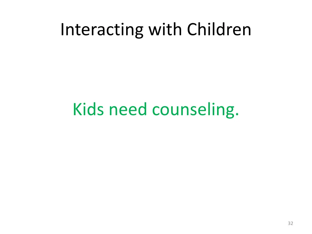 interacting with children 2