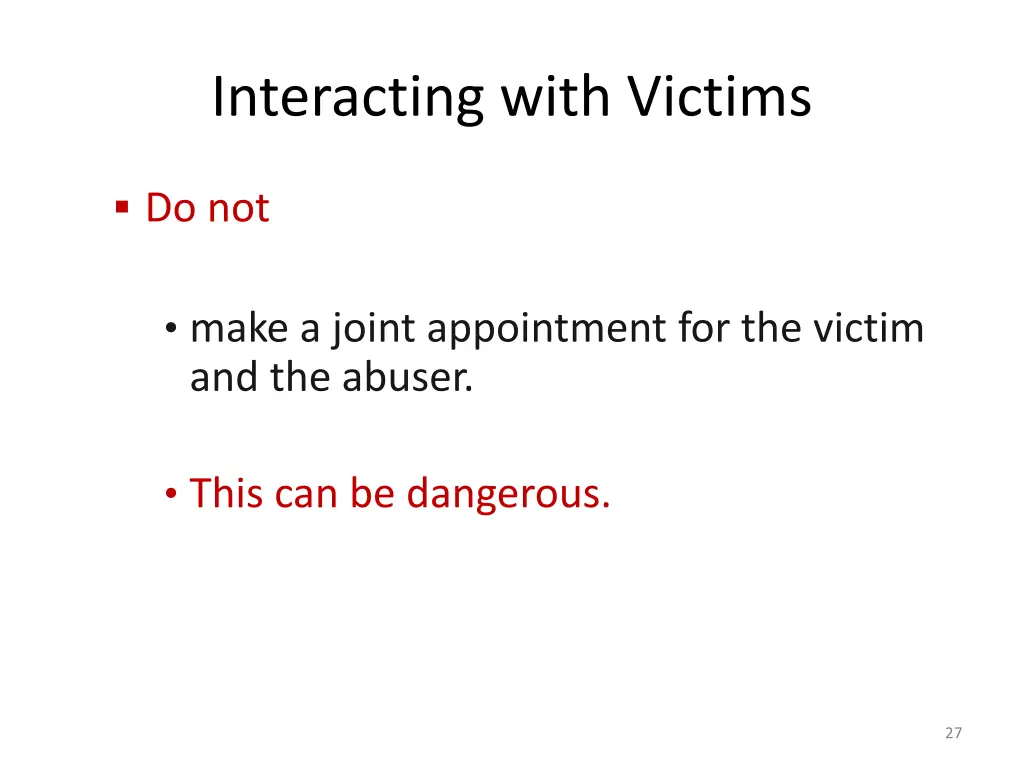 interacting with victims 3