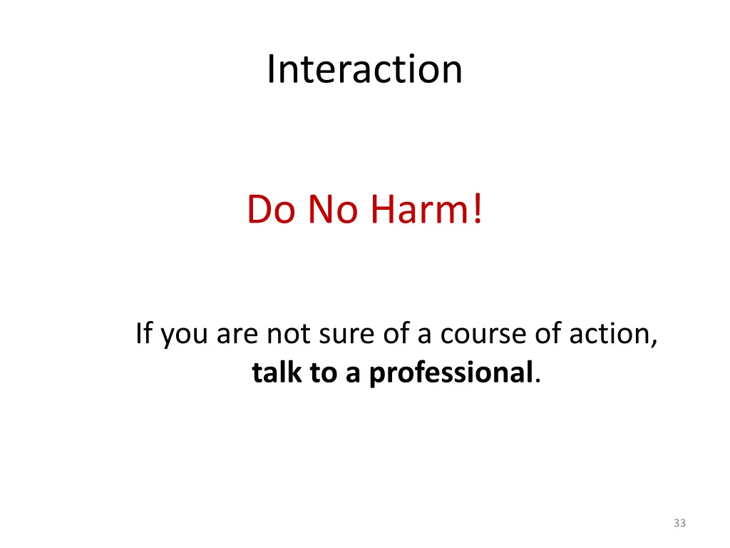 interaction