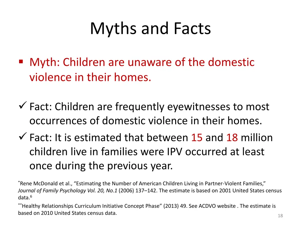 myths and facts 1