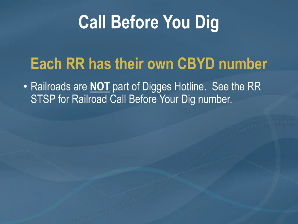 call before you dig