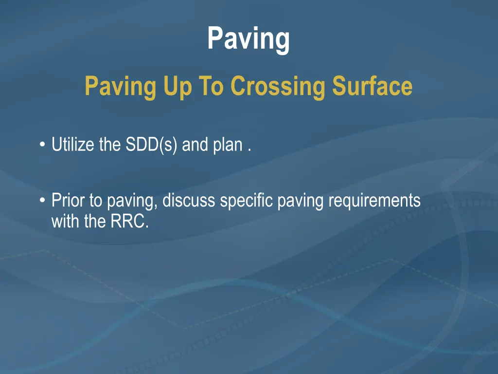 paving