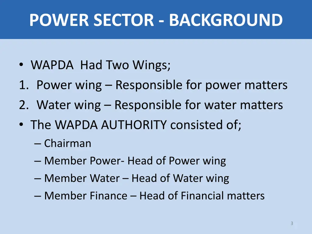 power sector background power sector background