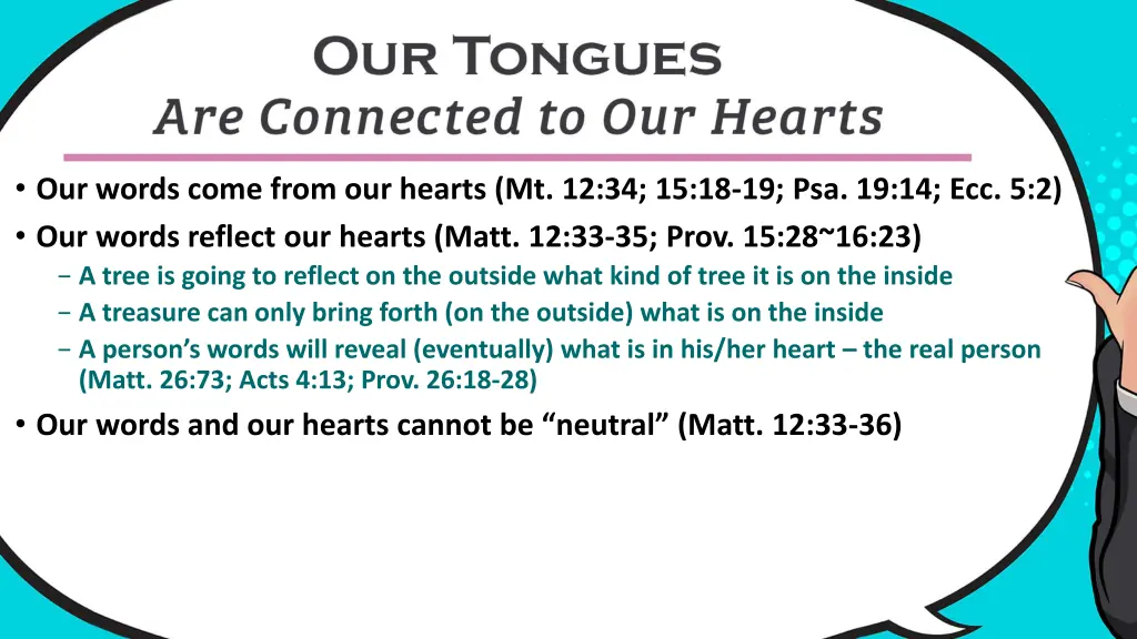 our words come from our hearts