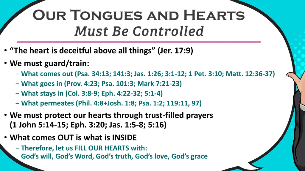 the heart is deceitful above all things