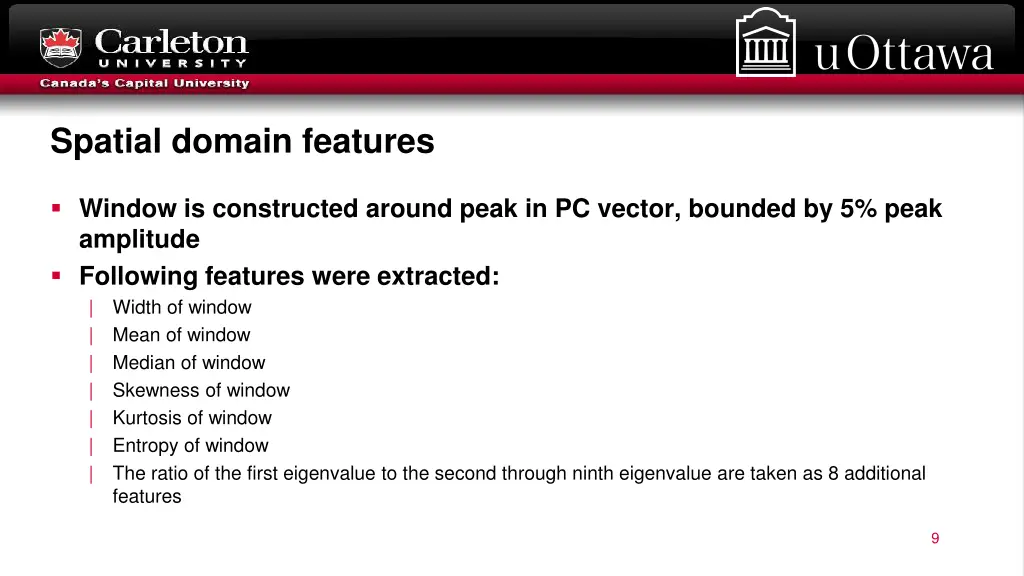 spatial domain features