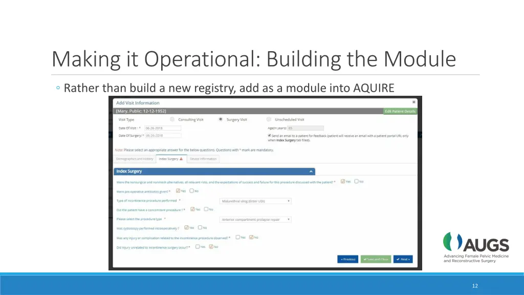 making it operational building the module