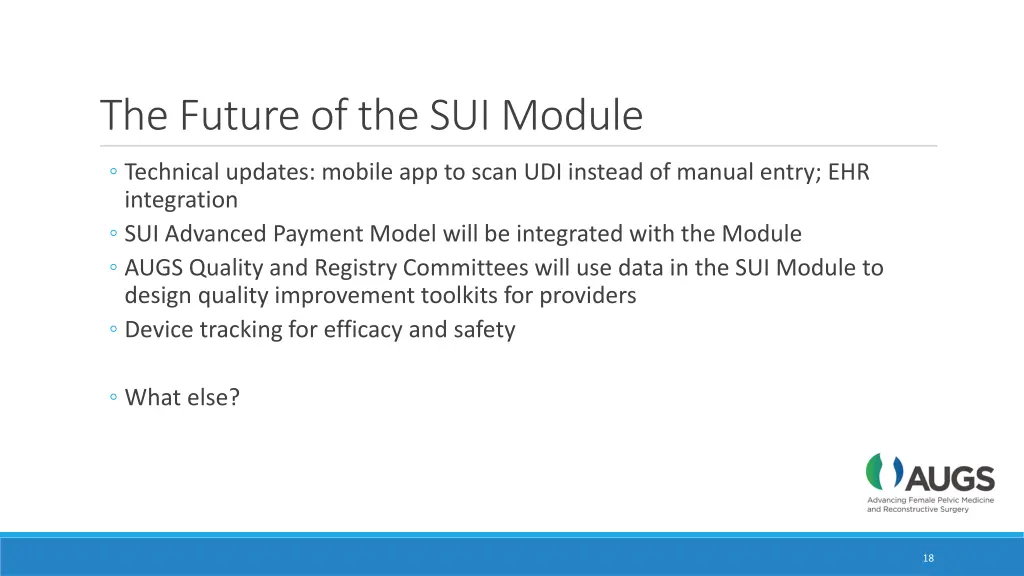the future of the sui module