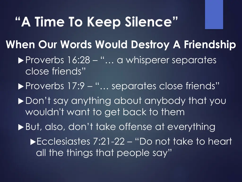 a time to keep silence 2