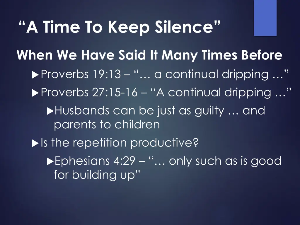 a time to keep silence 4