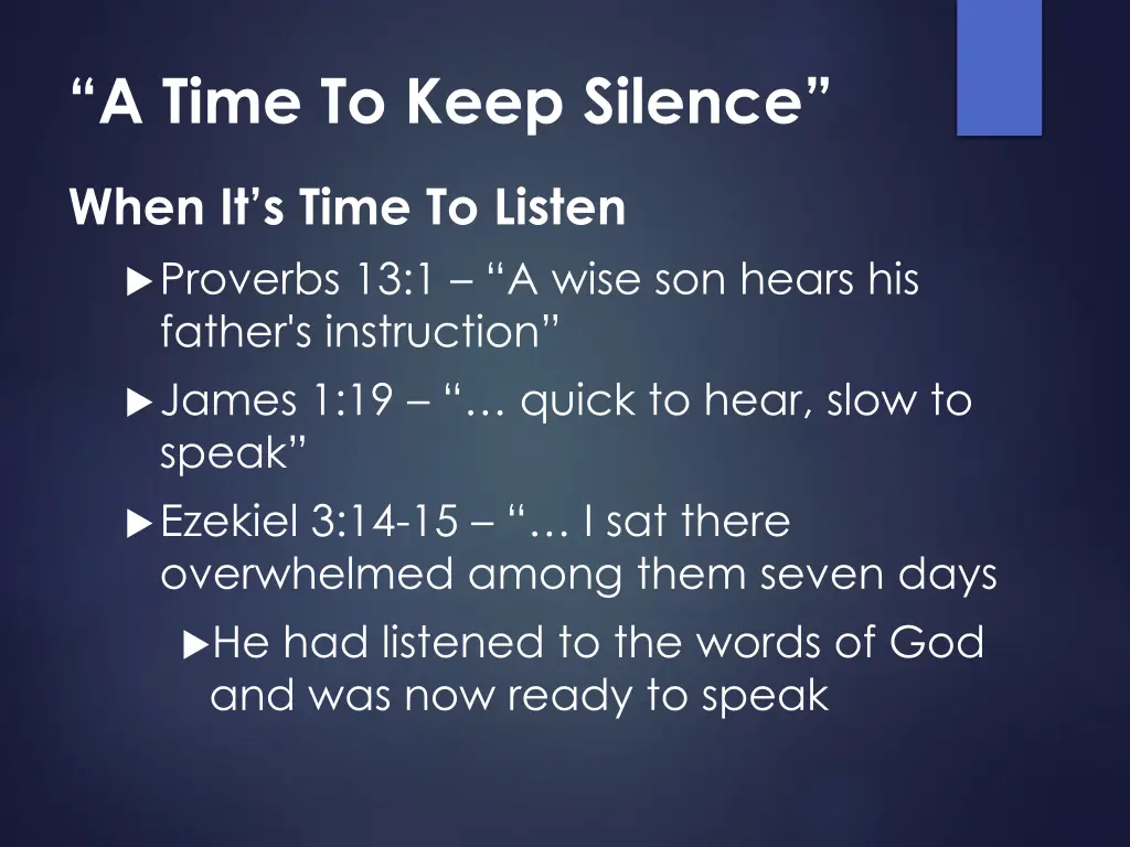 a time to keep silence 5