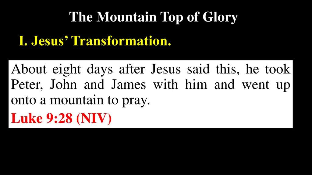 the mountain top of glory 2