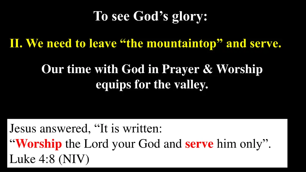to see god s glory 2