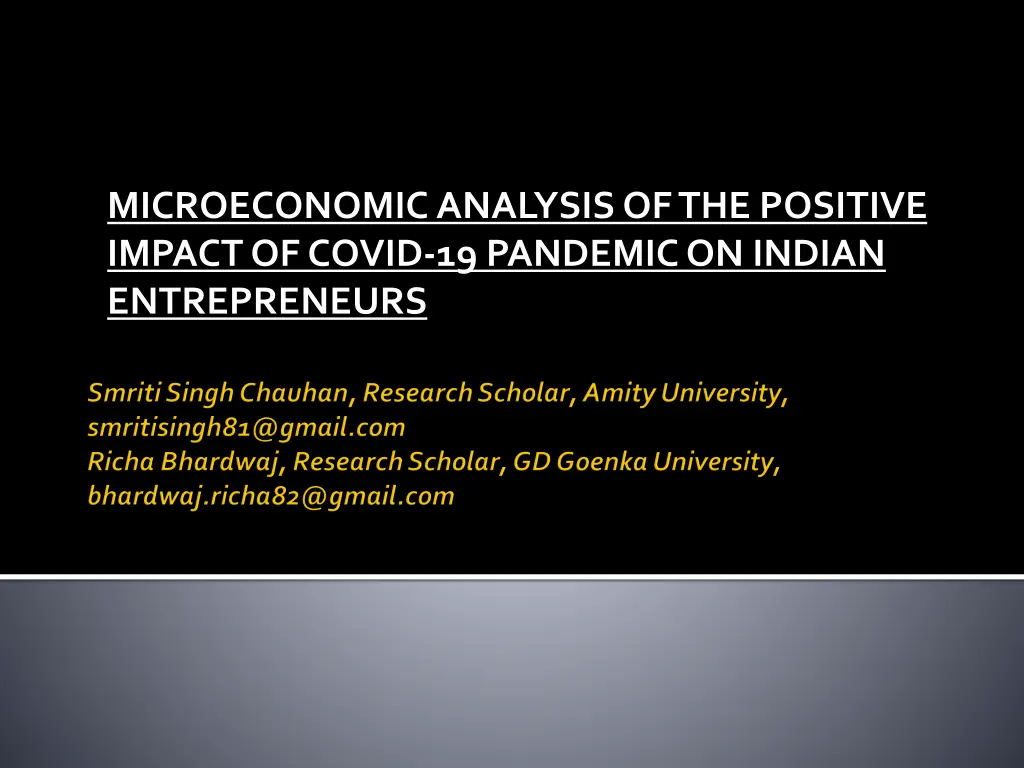 microeconomic analysis of the positive impact