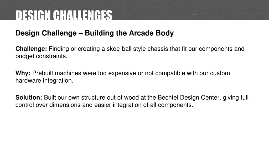 design challenges
