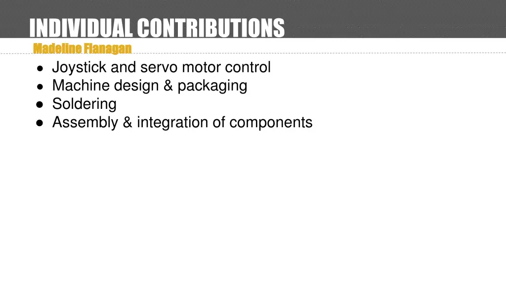 individual contributions madeline flanagan