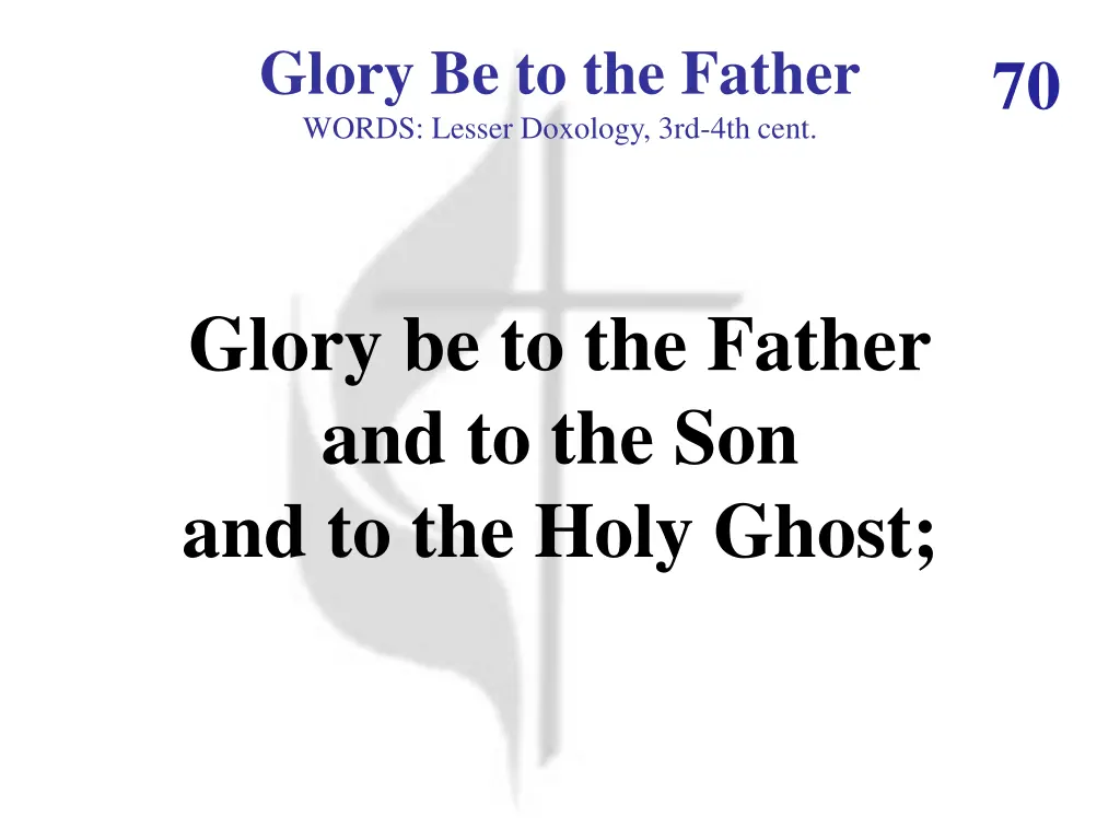 glory be to the father words lesser doxology